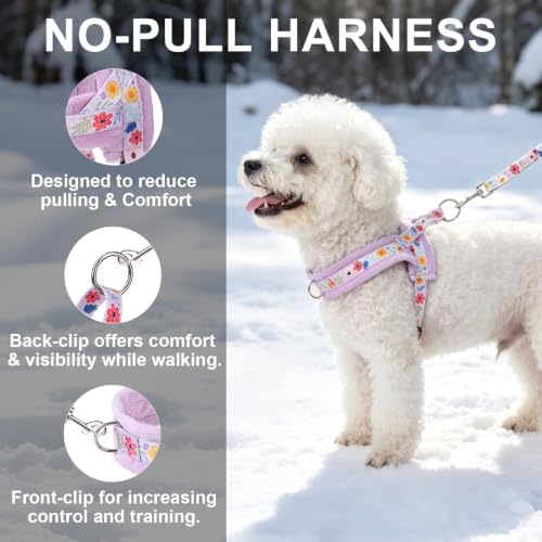 BEAUTYZOO Small Dog Harness and Leash Set, No Pull Step in Puppy Vest - Image 3