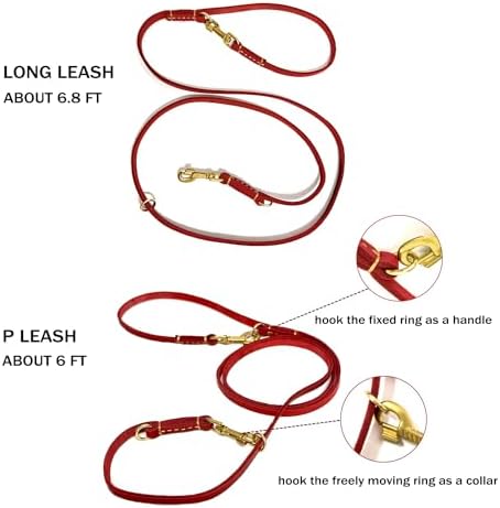 Guiding Star 8ft Leather Dog Leash - Image 5