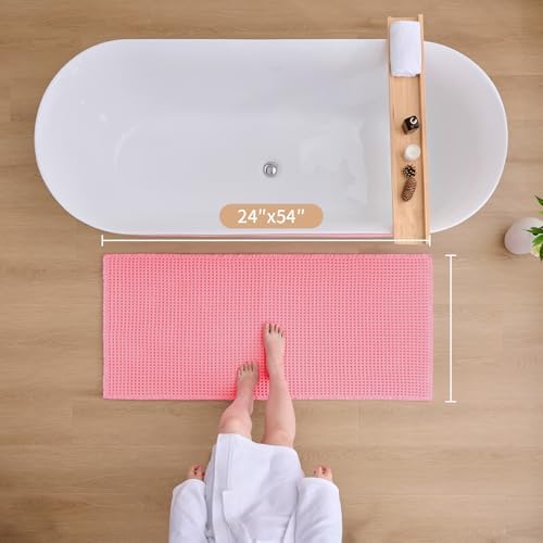 ILANGO Upgraded Waffle Bath Rug 24x54, Super Absorbent Non Slip Bath Mat - Image 2