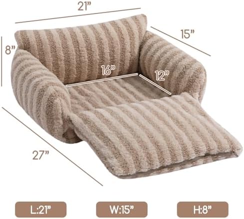 Hollypet Cat Bed Small Dog Orthopedic Couch Beds - Image 3