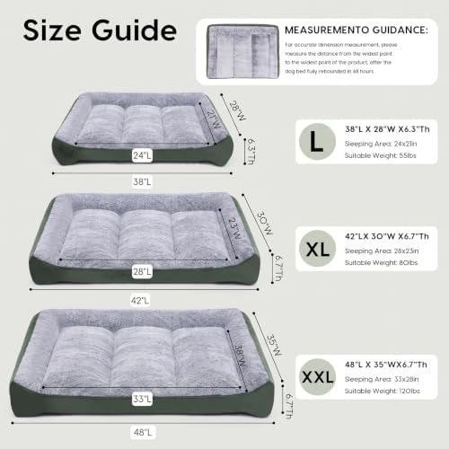 Orthopedic Dog Beds Large Sized Dog, Washable Dog Bed - Image 4