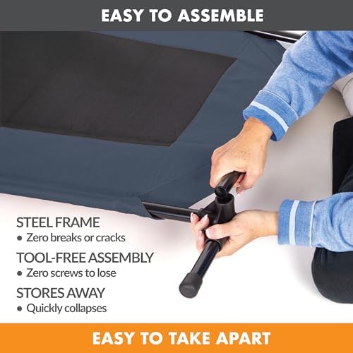 K&H Outdoor Elevated Dog Bed, Cooling Raised Dog Bed, XL 50x32in - Image 4