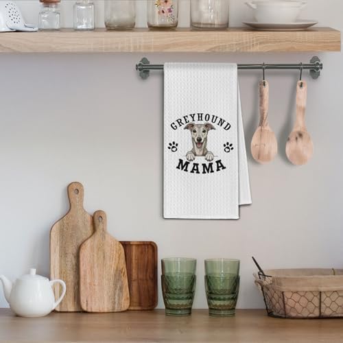 Greyhound Kitchen Towels, Dog Mama Greyhound Gifts - Image 4