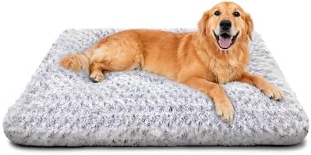 Dog Bed Large Size, Plush Washable Pet Bed Mat, Dog Crate Bed 35"x23" by Unknown