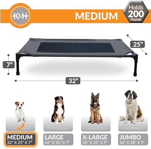 K&H Outdoor Elevated Dog Bed, Cooling Raised Dog Bed - Image 3