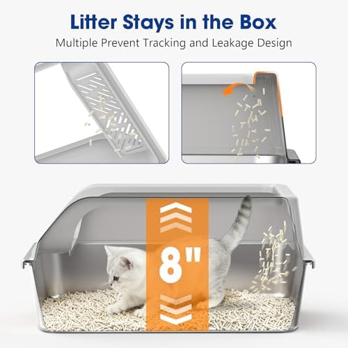 2 Pack Stainless Steel Litter Box - Image 4