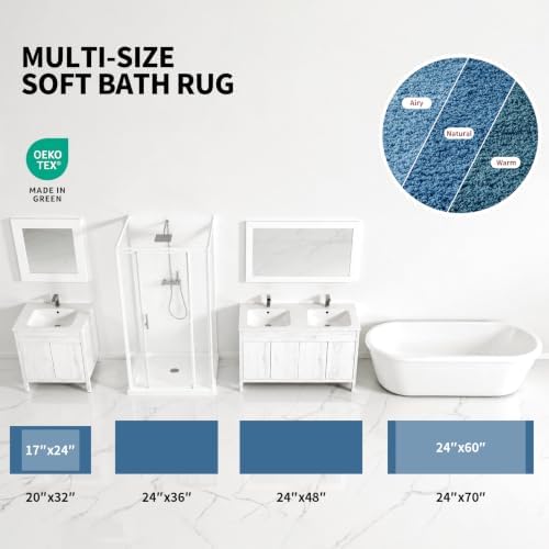 ILANGO Bathroom Rugs 36" × 24", Extra Soft Absorbent Microfiber Bath Rugs - Image 4