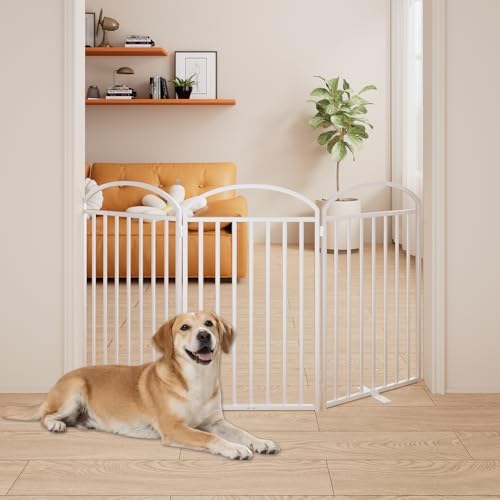 SNUOWU 3 Panles Full Matel Freestanding Dog Gates - Image 6