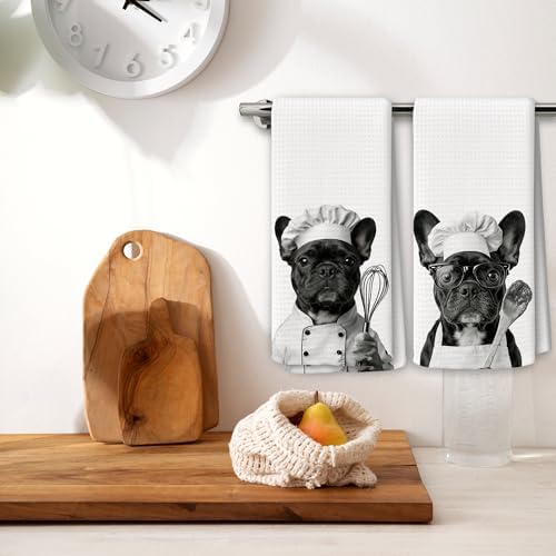 Dog Kitchen Towels Decor Set of 2 - Image 2