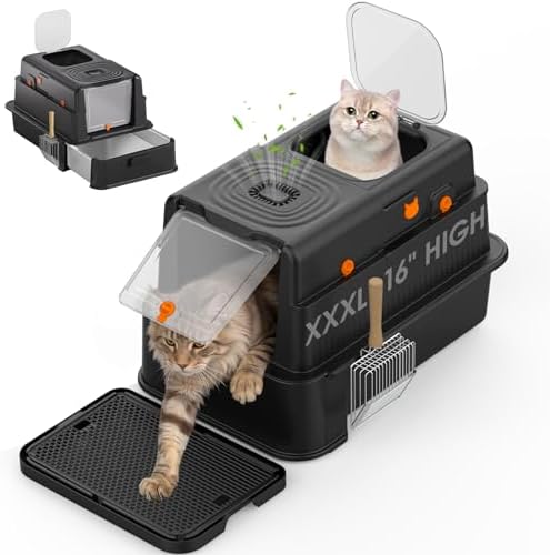 Stainless Steel Litter Box by Bsemax