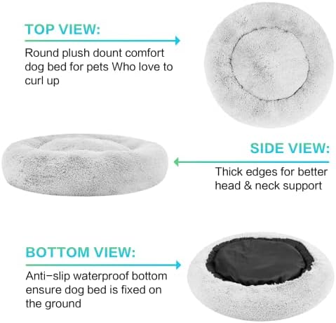 SAVFOX 45 inches Calming Donut Dog Bed - Image 4