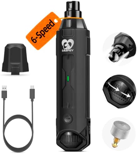 Casfuy 6-Speed Dog Nail Grinder by casfuy