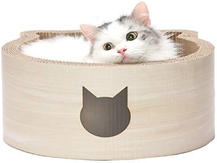 Necoichi Cat-Headed Scratcher Bed | Cardboard Cat Scratcher Bowls by NECOICHI