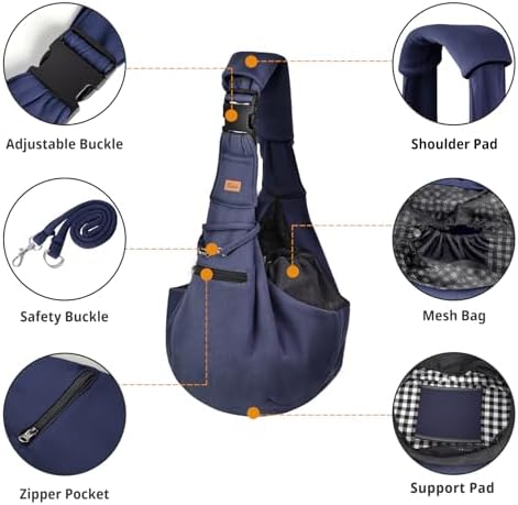 CUBY Adjustable Dog Cat Sling Carrier - Image 4