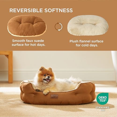 Bedsure Small Dog Bed Washable, Round Cat Beds - Image 2