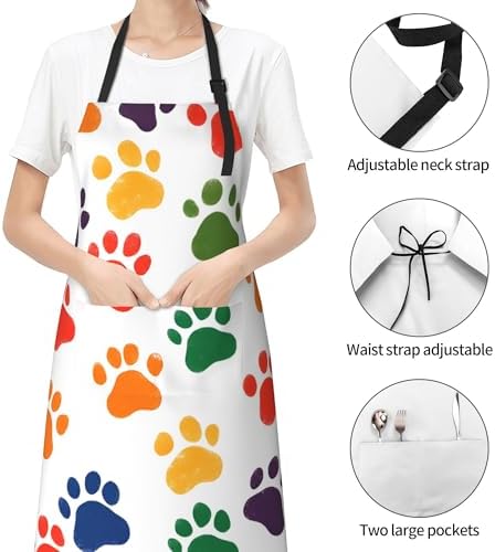 Art Apron with Pocket for Women Men - Image 2