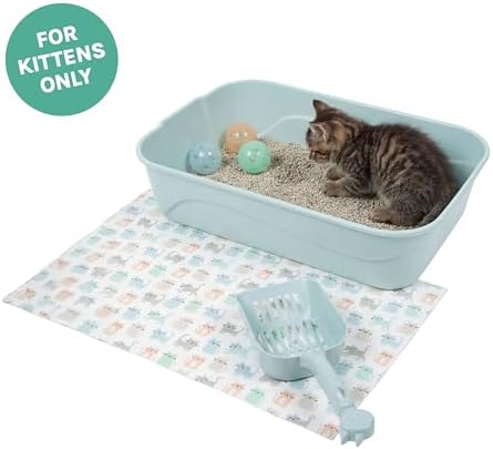 Kitty City Kitten Low Sides Litter Box & Mat Starter Set - Image 2