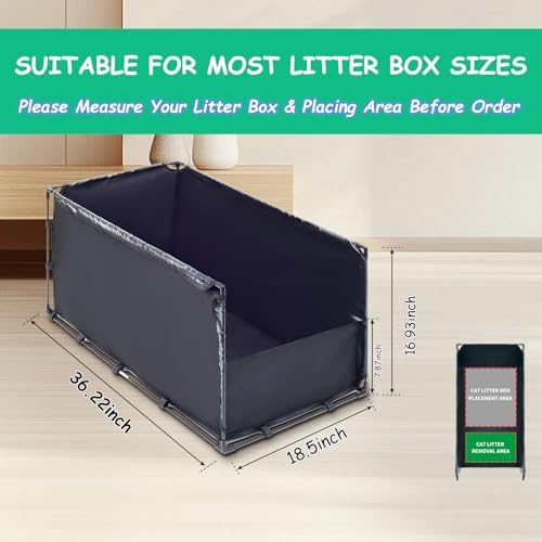 Large Cat Litter Box Enclosure–36.22"x18.50"x16.93"Big Covered Litterbox - Image 2