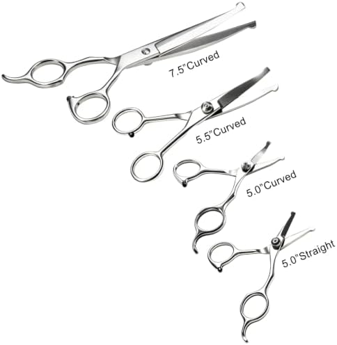 4 in1 Curved Dog Grooming Scissors Kit - Image 3