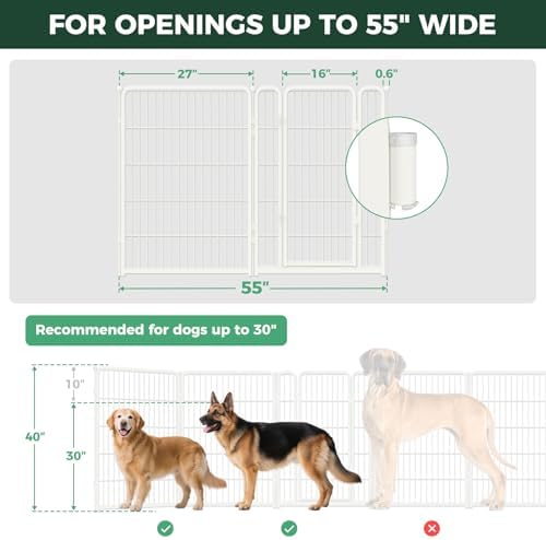 FXW Dog Gate, Extra Wide Adjustable - Image 6