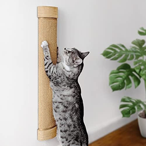 7 Ruby Road Wall Mounted Cat Scratcher, Replaceable Sisal Scratching Post by 7RUBYROAD