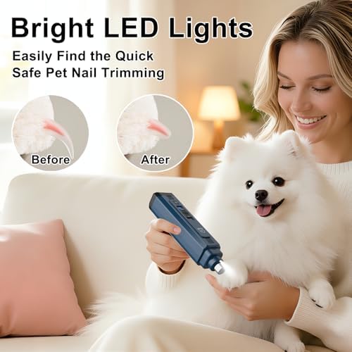 Quiet Dog Nail Grinder, Electric Dog Nail Trimmer - Image 5