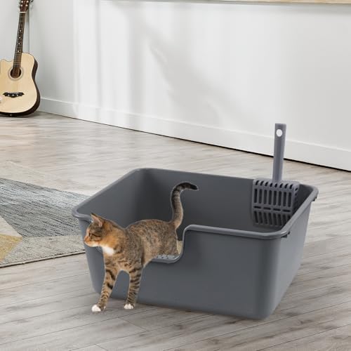 Set of 4 Large Plastic Cat Litter Pan - Image 4