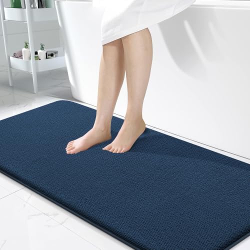 OLANLY Memory Foam Bathroom Runner Rug 47x24, Absorbent Long Bath Mat by OLANLY