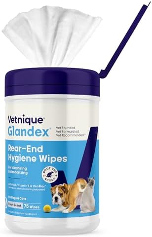 Vetnique Glandex Rear End Wipes by Vetnique