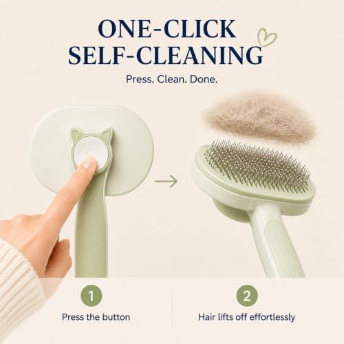 Cat Shedding Brush for long haired cats, Cat Deshedding tool - Image 3