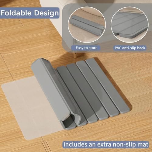 Foldable Stone Bath Mat, Diatomaceous Earth Stone Drying Mats - Image 5
