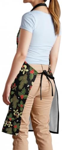 Sweetshow Cute Dog Apron with 2 Pockets and Adjustable Neck Waterproof Kitchen - Image 4
