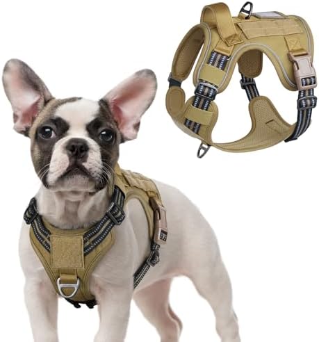 rabbitgoo Tactical Dog Harness for Small, No Pull Military Service Vest by rabbitgoo