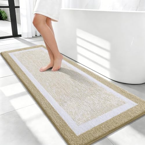 OLANLY Bathroom Runner Rugs 47x20, Long Bath Mats by OLANLY