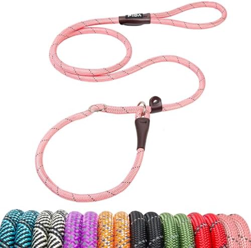Fida Durable Slip Lead Dog Leash, 6 FT x 3/8" Heavy Duty Loop Leash by Fida