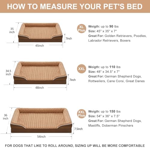 WNPETHOME Orthopedic Washable XL Dog Bed - Image 5