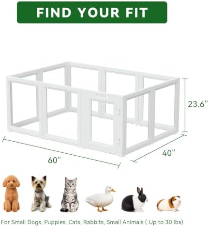 EVERFRONT Clear Acrylic Dog Playpen - Image 6