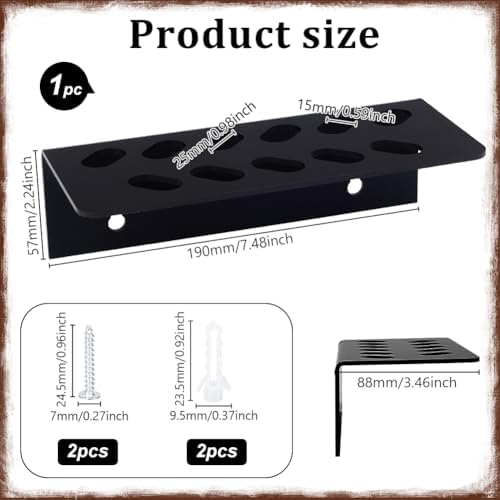 AHANDMAKER 2 Pack Acrylic Wall Mounted Scissor Holder Salon Shear Organizer - Image 2
