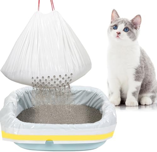 Jutom 14 Count Sifting Litter Box Liners, Cat Box Liners by Jutom