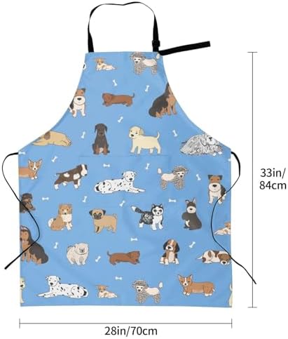 Perinsto Waterproof Apron With 2 Pockets Kitchen Chef Aprons Bibs - Image 6