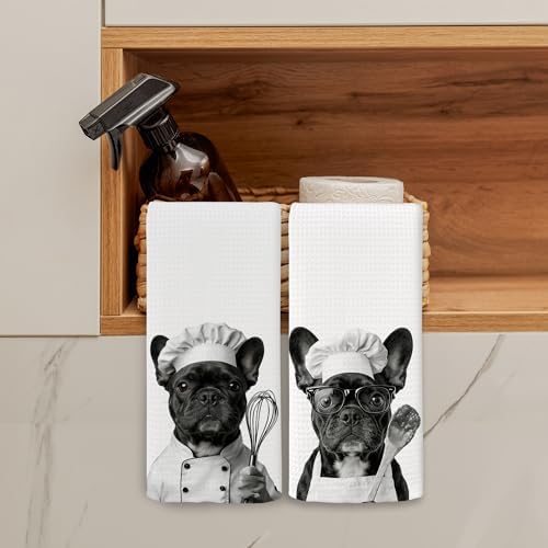 Dog Kitchen Towels Decor Set of 2 - Image 3