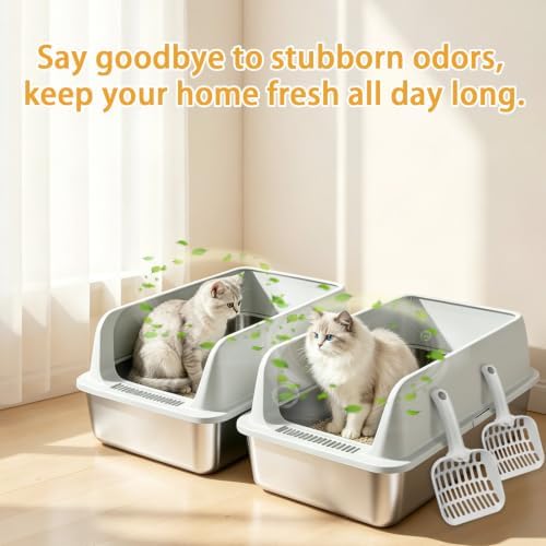 Stainless Steel Cat Litter Box 2 Pack - Image 7