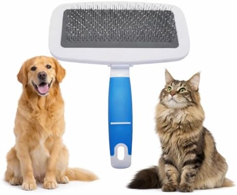 2 in1 grooming pet Slicker Brush forDe-Shedding Fine Comb by Wasiqallc