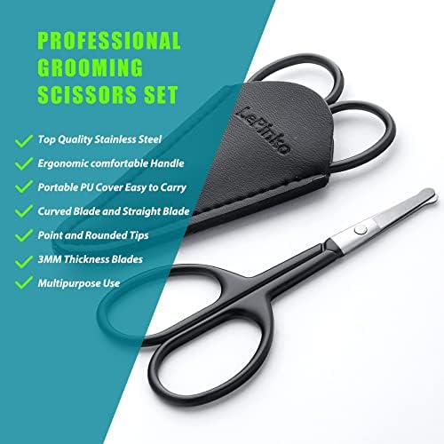 LePinko Facial Hair Small Grooming Scissors - Image 2