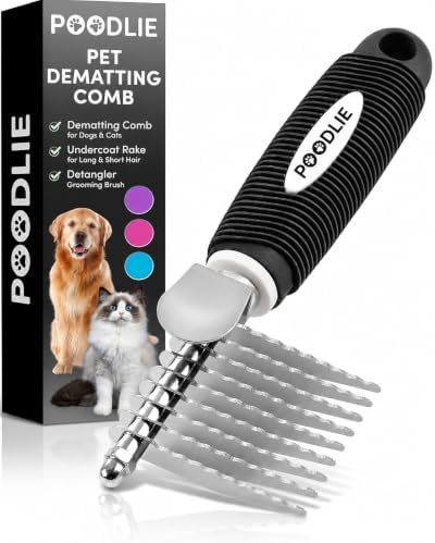Poodle Dematting Fur Rake Comb Brush by Poodlie
