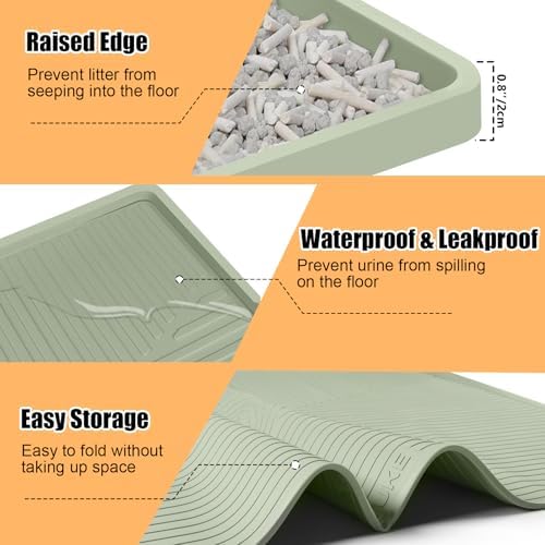 Silicone Cat Litter Mat 50" x 36" Cat Mat - Image 6