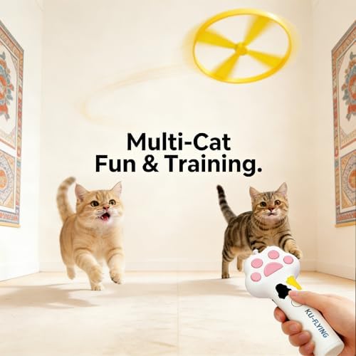 20Pcs Cat Toy Flying Discs, Interactive Cat Fetch Toy - Image 6