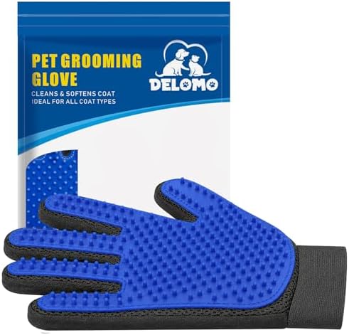Pet Hair Removal Glove with 255 Silicone Tips by DELOMO