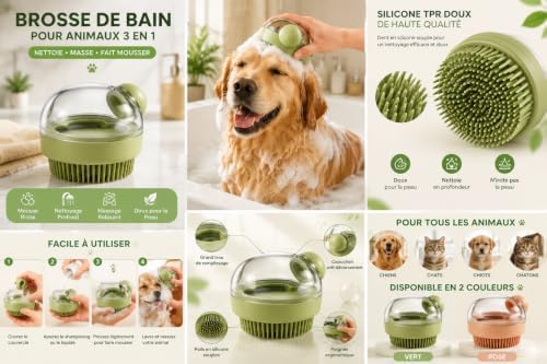 Dog Bath Scrubber Brush - Image 4