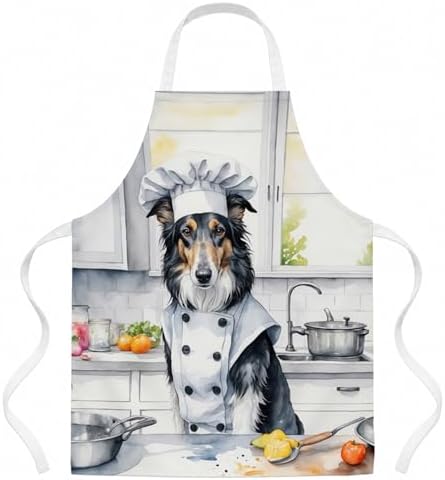 Caroline's Treasures Borzoi The Chef Apron Cooking Kitchen Server Baking Crafts by CarolinesTreasures